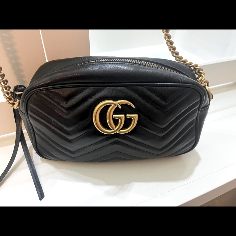 GG Marmont small matelassé shoulder bag